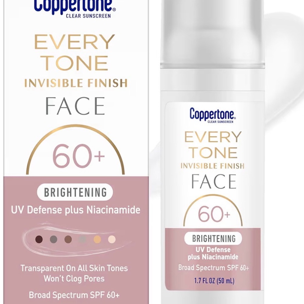 Coppertone Every Tone Invisible Finish Face Sunscreen SPF 60+